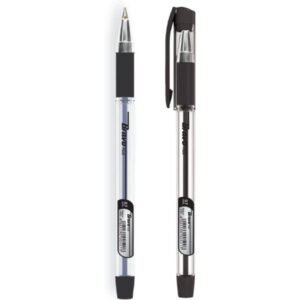 علبه 12 قلم جاف برافو بلس سن0.7مم اسود