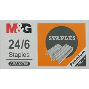 علبة دبوس دباسة ابيض M&G مقاس6/24