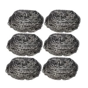 سلك تنظيف ستانلس ستيل - 6 قطع