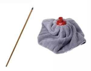 شرشوبه قطيفه بعصا خشب مغلفة